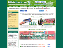 Tablet Screenshot of billetsfoot.com